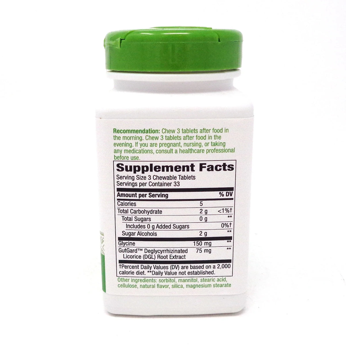 100 Chewable Tablets DGL Licorice M556