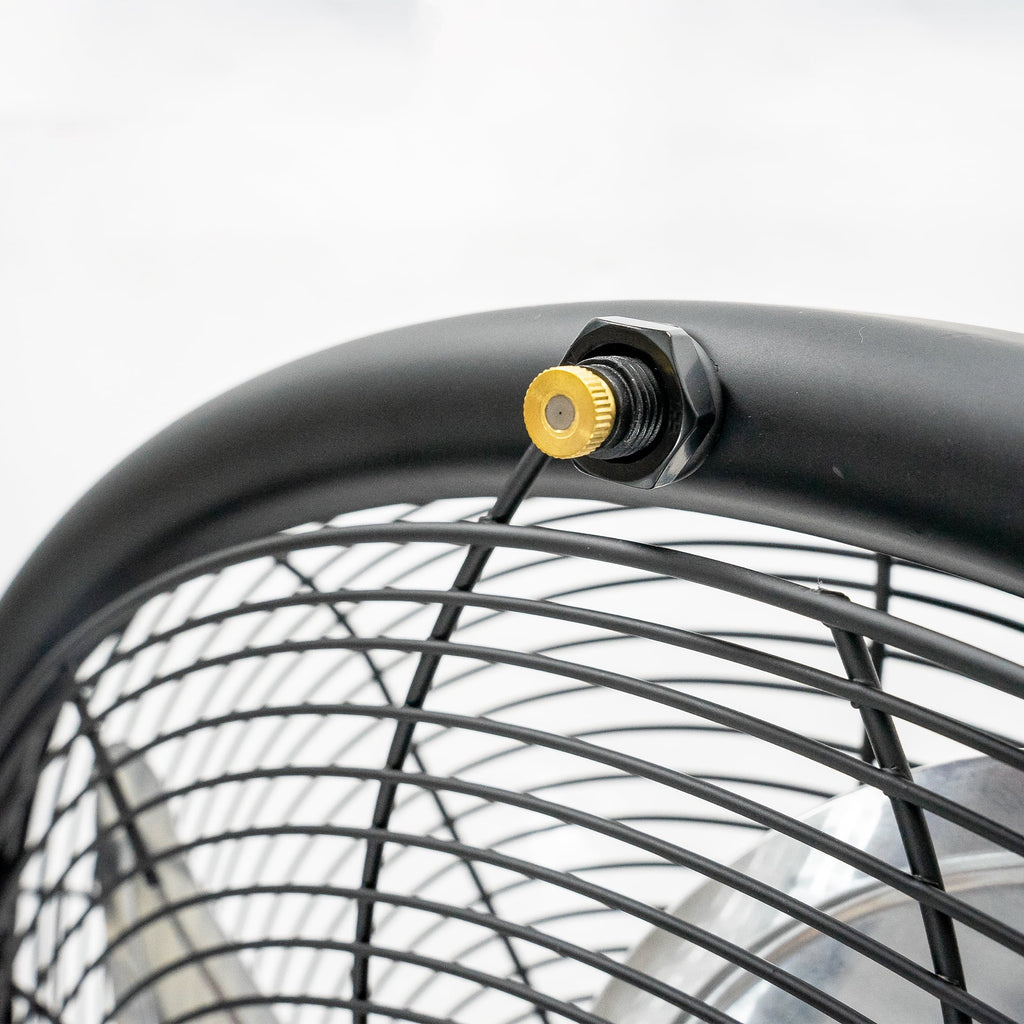 18 inch 3-Speed Metal Misting Stand Fan Black C764674