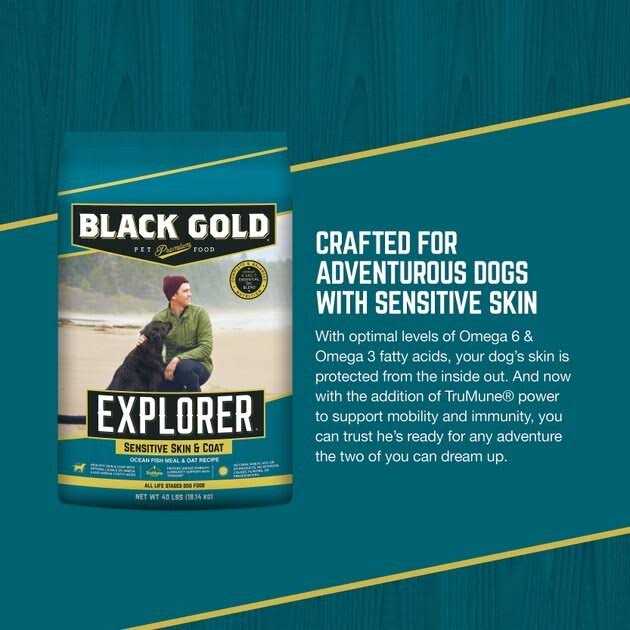 Black Gold Sensitive Skin & Coat Ocean Fish Meal & Oat Recipe Dry Dog Food G219159