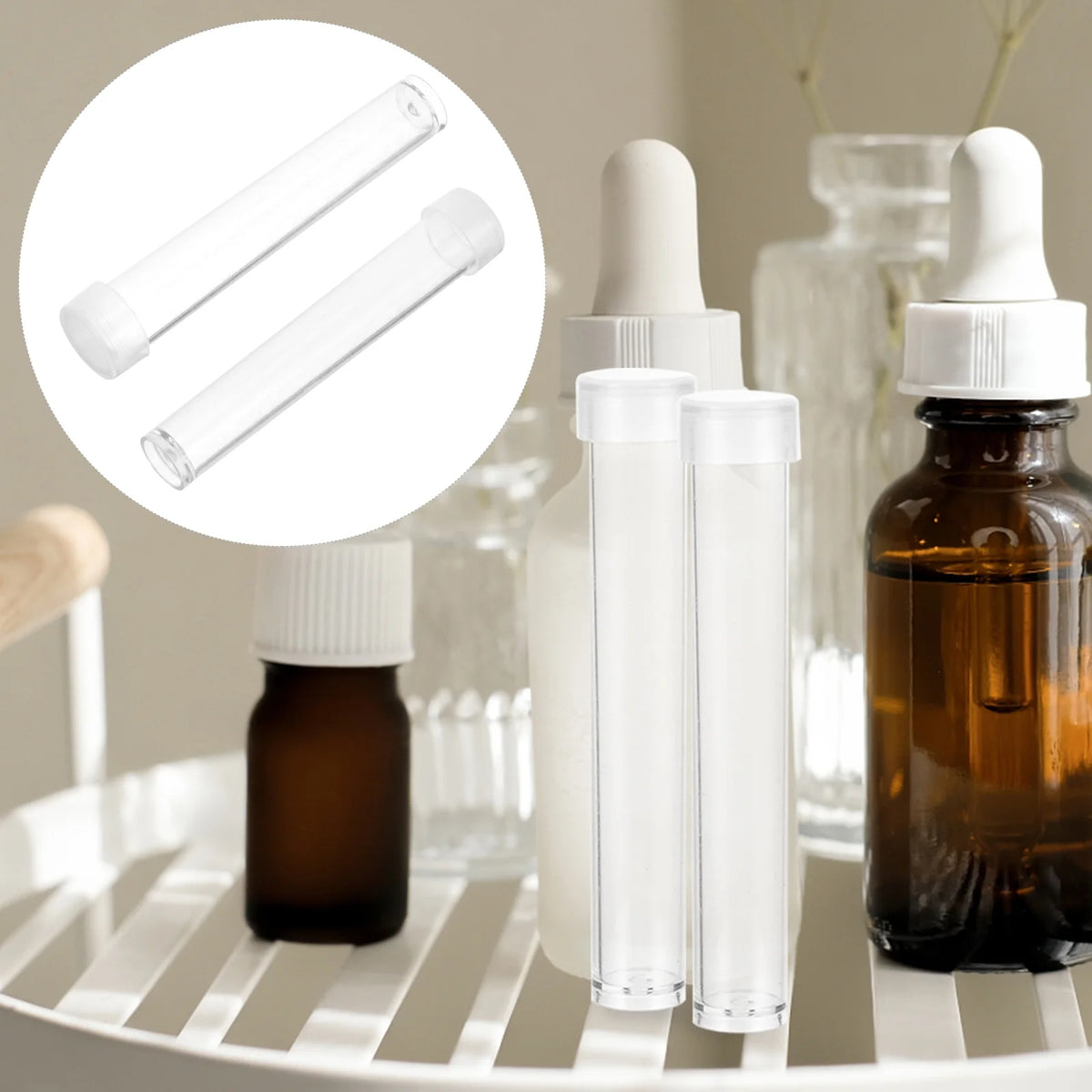 100 Pcs Clear Plastic Storage Bins Q6688