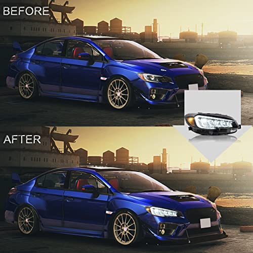 Headlights Assembly with Dynamic DRL Sequential Turn Signal Z574