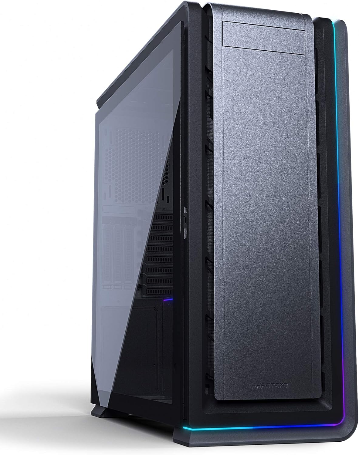 Full Tower Case with Tempered Glass and Aluminum Panels, Black K962