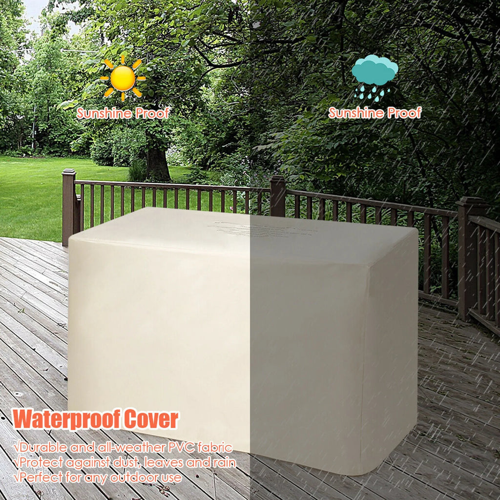 42'' Rectangular Propane Gas Fire Pit Outdoor Table with Cover M960966