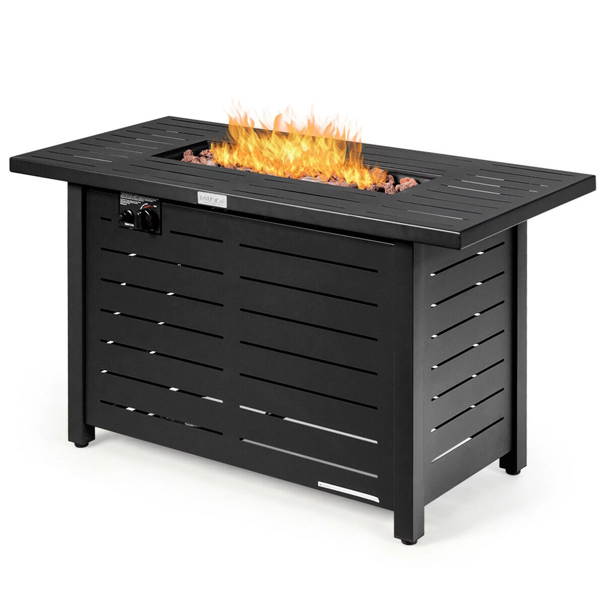 42'' Rectangular Propane Gas Fire Pit Outdoor Table with Cover M960966