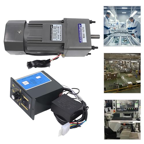 110V 120W AC Gear Motor 0-45RPM/MIN Variable Speed Adjustable Controller, Reduction Ratio: 1:30 I410659