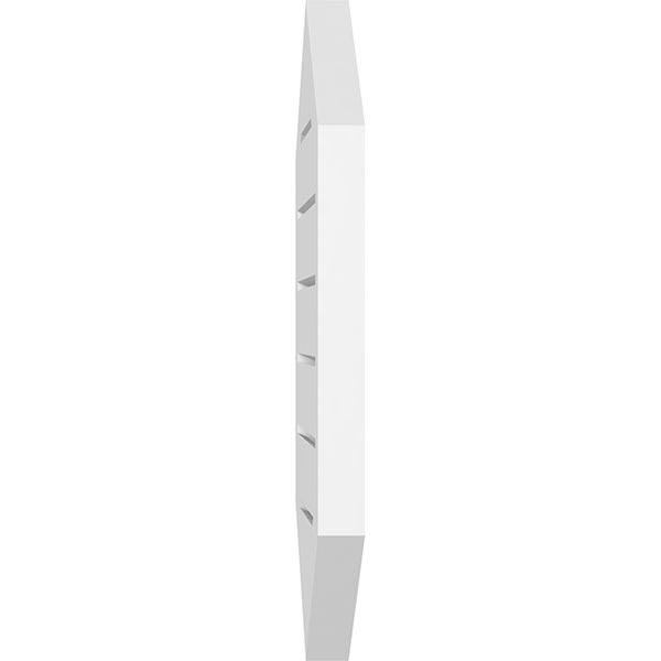 14x22W x 38x22H Vertical Peaked Surface Mount PVC Gable Vent X688609
