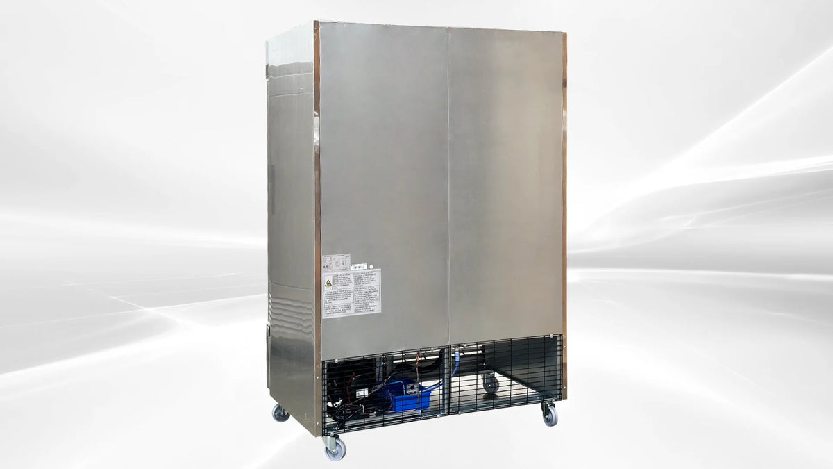 NSF 43 Cu.ft Reach-In Double Door Commercial Refrigerator with SS Interior T947411
