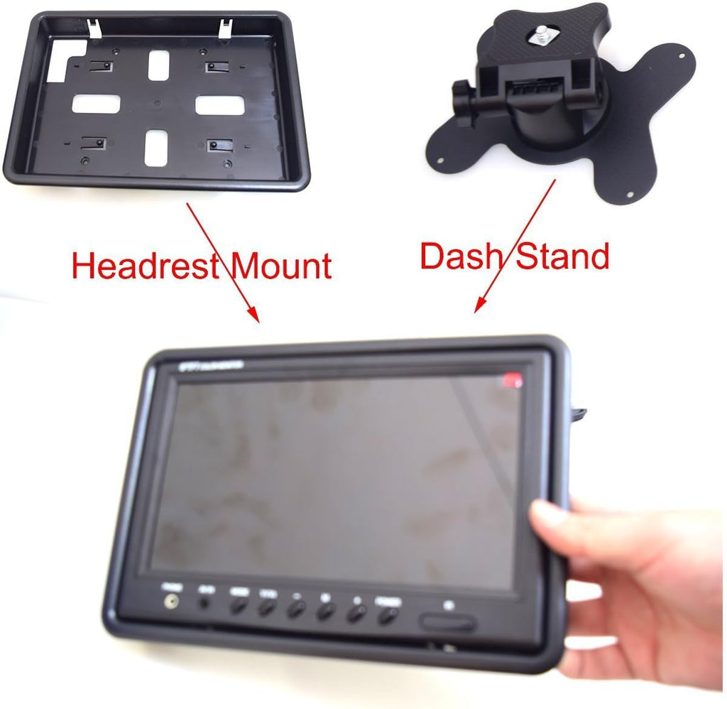 9 TFT LCD Quad Split Monitor with Remote Control Y384