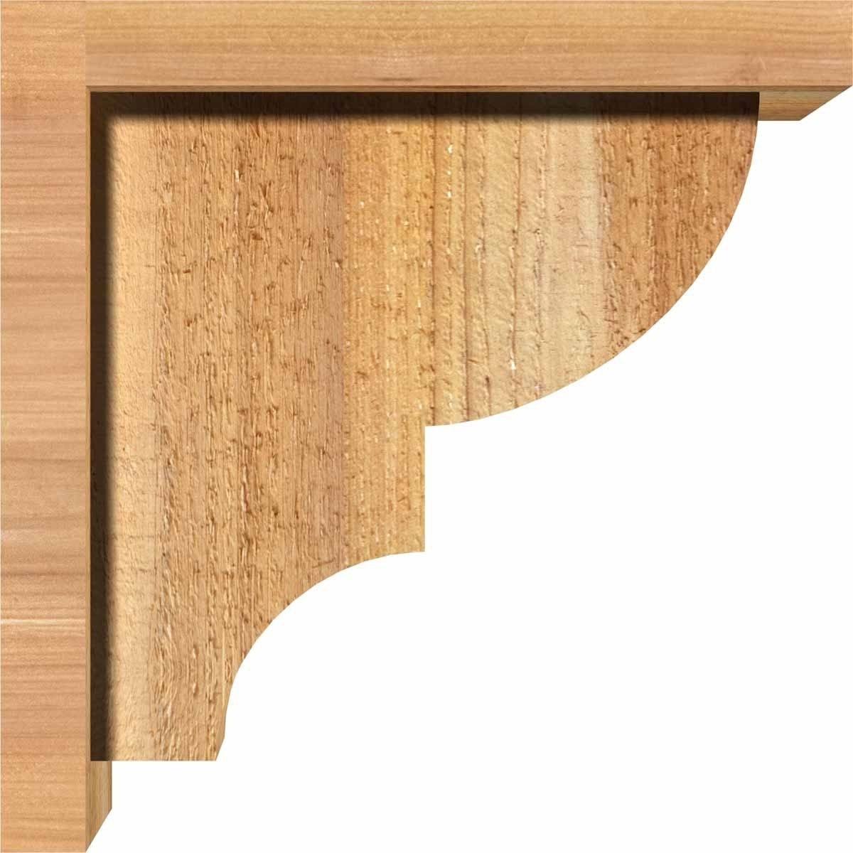 Ridgewood Rough Sawn Corbel with Backplate, Western Red Cedar O581334