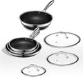 7 Piece Hybrid Stainless Steel Non-Stick Cookware Set M5308