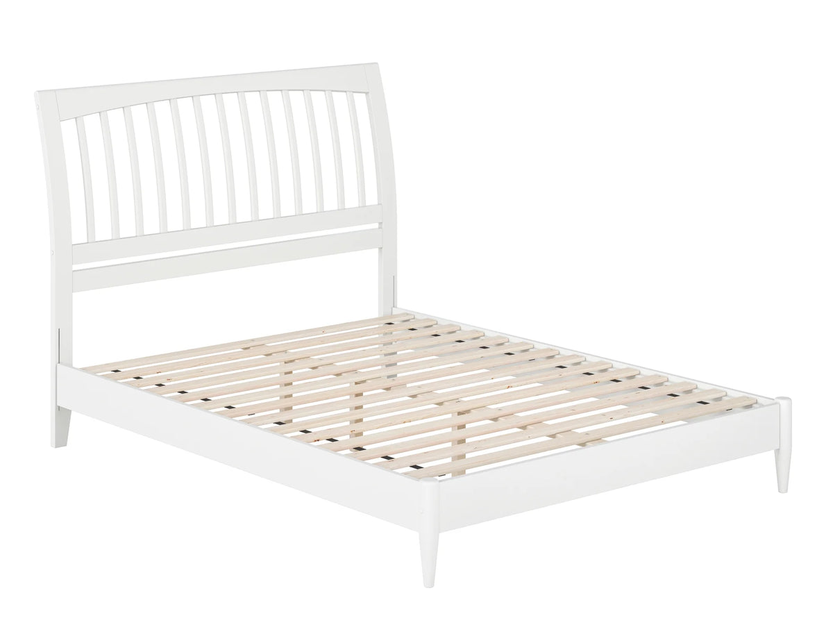 Queen Solid Wood Sleigh Platform Bed O47460