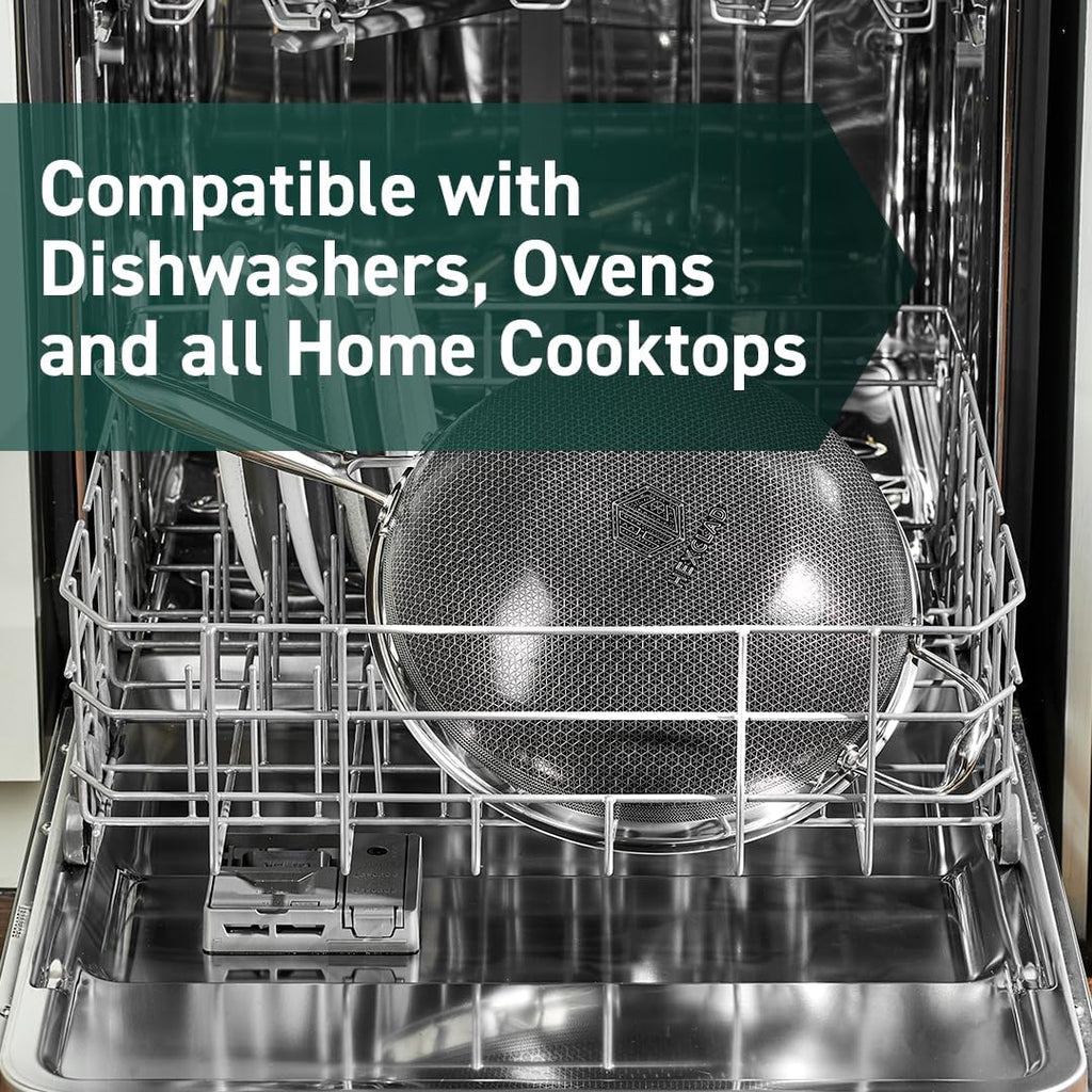 7 Piece Hybrid Stainless Steel Non-Stick Cookware Set M5308