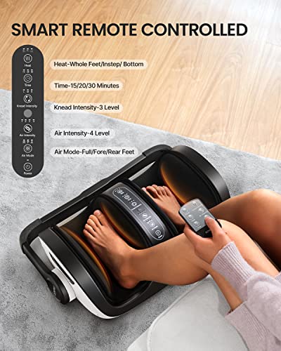 Foot Massager with Heat, Deep Kneading Rolling H23655