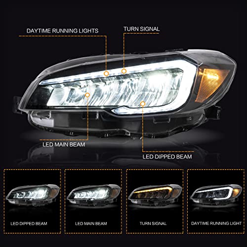 Headlights Assembly with Dynamic DRL Sequential Turn Signal Z574