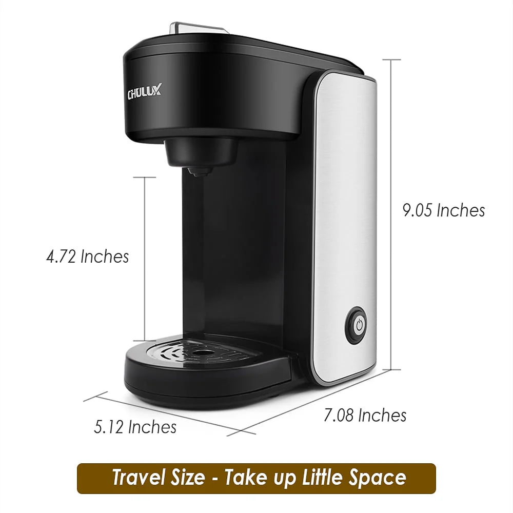 1000W Single Serve Stainless Steel Coffee Maker B5689