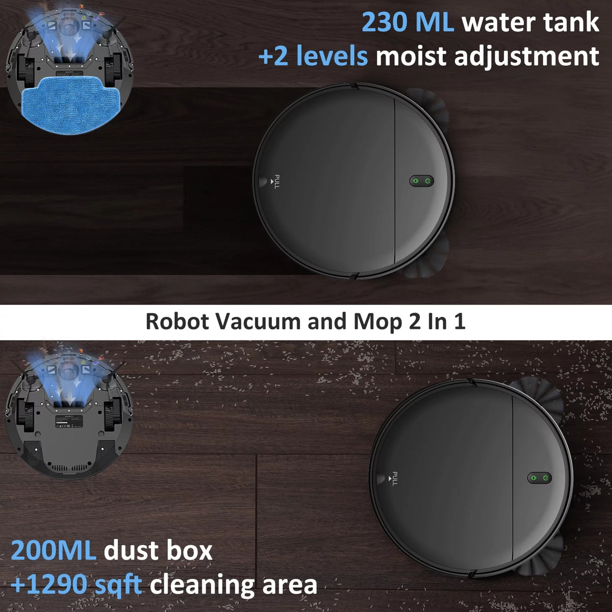 Robot Vacuum Cleaner 2 in 1 Mop Combo X95881