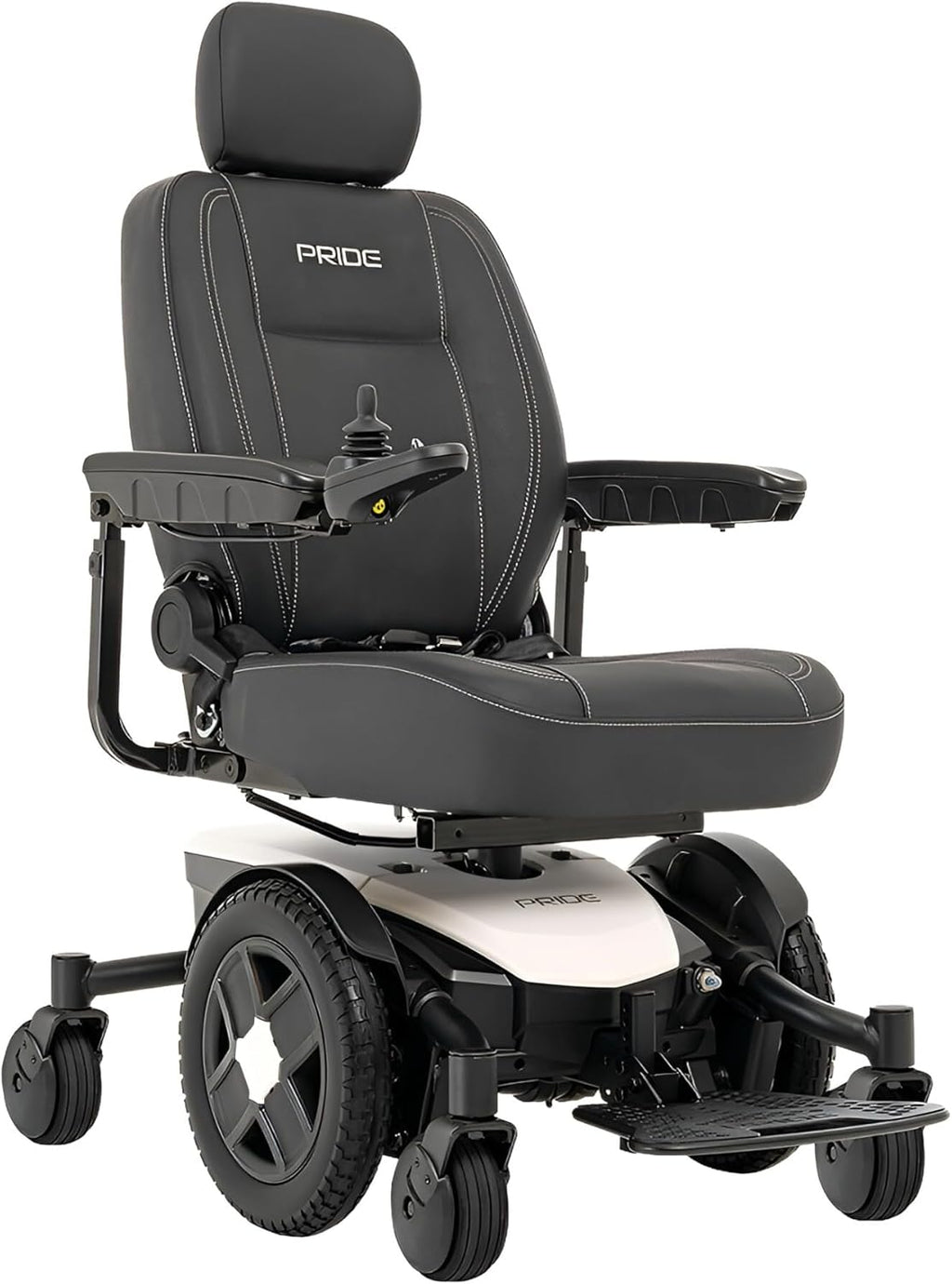 White Electric Wheelchair with U-1 Battery, 300 Lbs Weight Capacity, 16"x16-18" Seat Size C873