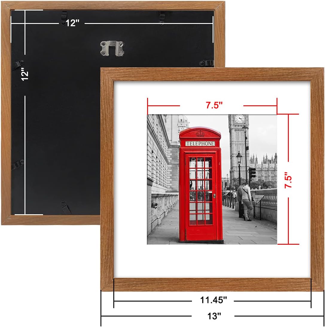 12x12 Square Wooden Picture Frame A54311
