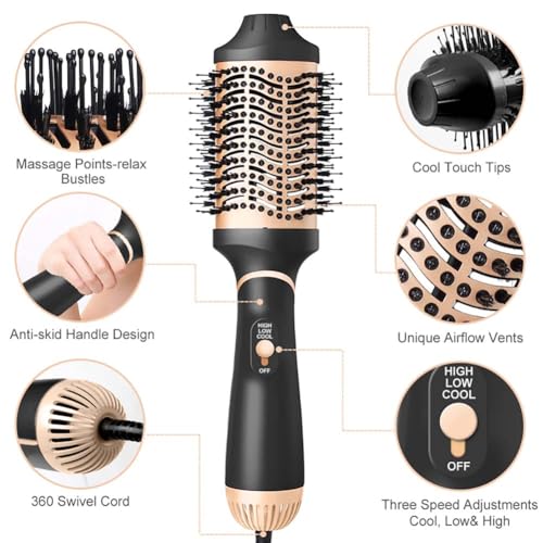 Golden Hot Air Brush Hair Styler O861684