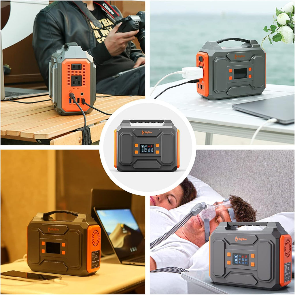 250Wh Portable Power Station Solar Generator with 120V AC Outlets T4020