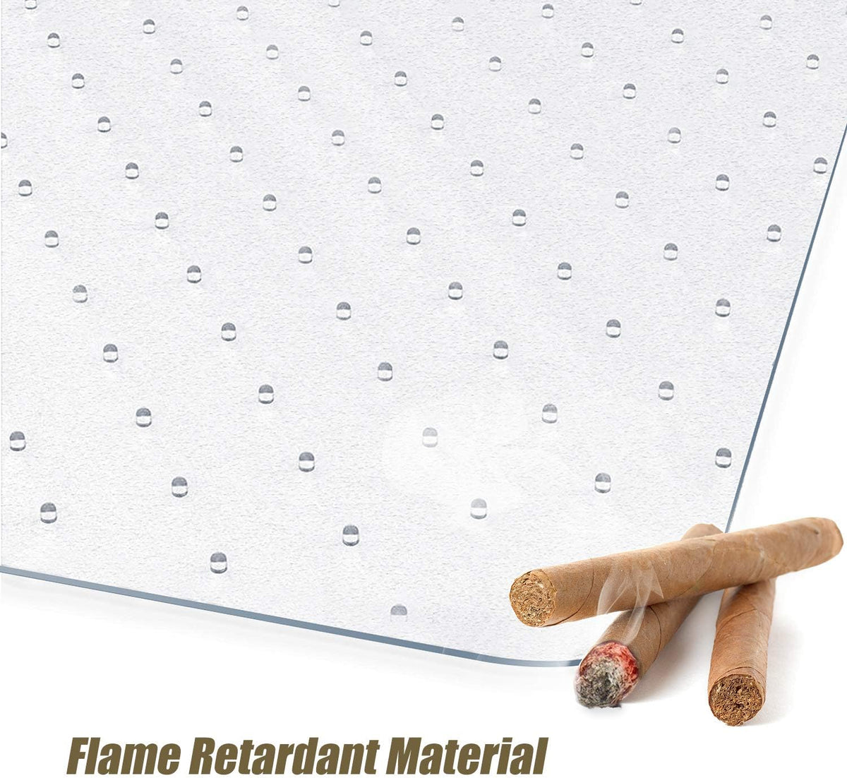 Transparent Office Chair Mat for Carpets with Studs (36 X 48 Rectangle) X88088