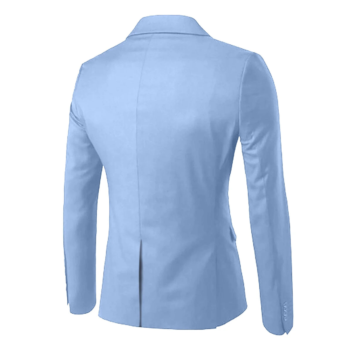 Sky Blue Men’s Slim Fit 3-Piece Suit Jacket Vest & Pant P992