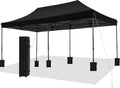 10'x10' Pop Up Canopy Tent with Sand Weights & Roller Bag G937