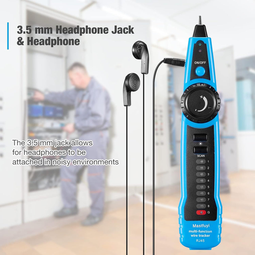 RJ11 RJ45 Network Cable Tester with Probe and Carrying Bag L686