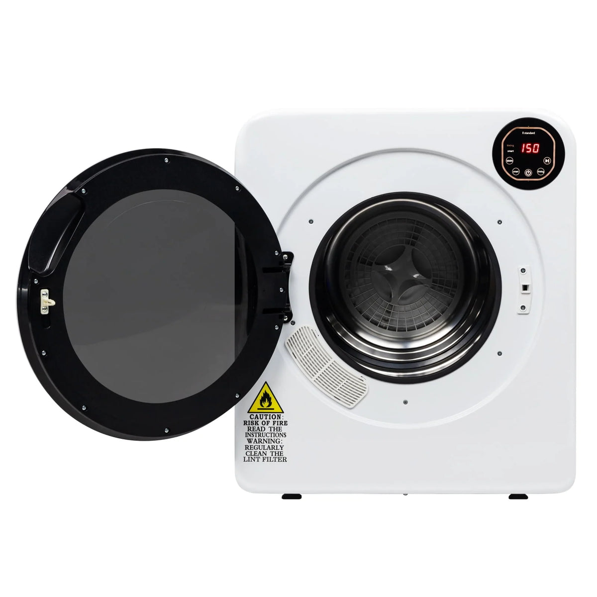 13.2LBS Electric Compact Laundry Dryer White C191355