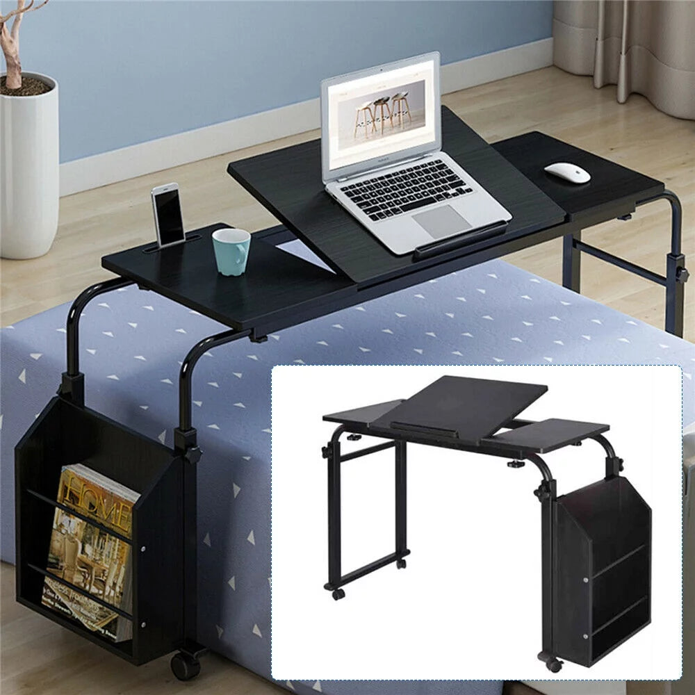 Stretchable Computer Desk with Wheels Y5488