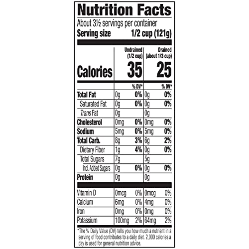 Sliced Yellow Canned Peaches in Extra Light Syrup, 15 oz Can (Pack of 12) J6263