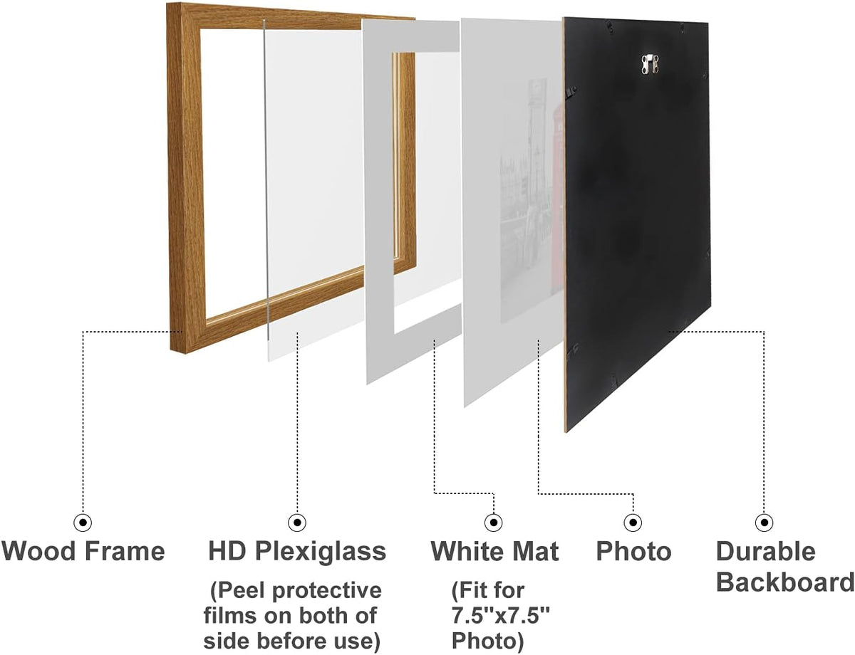 12x12 Square Wooden Picture Frame A54311