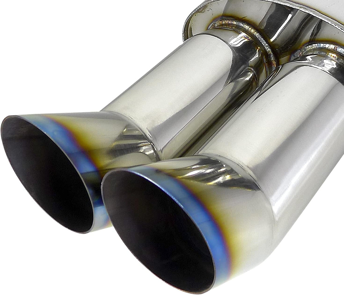 Dual 3" Titanium Exhaust Muffler Pack of 2 J452969