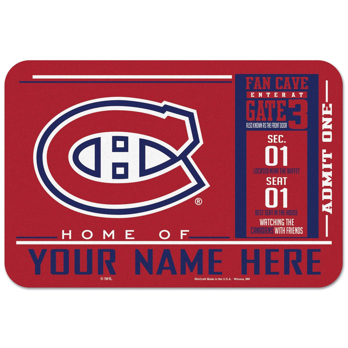 Montreal Canadiens 20 x 30 Floor Mat M846