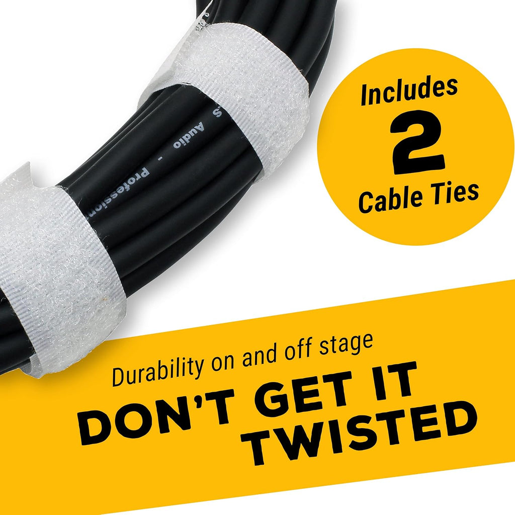 25ft XLR Male to XLR Female Black Microphone Cable - 10 PACK H8707