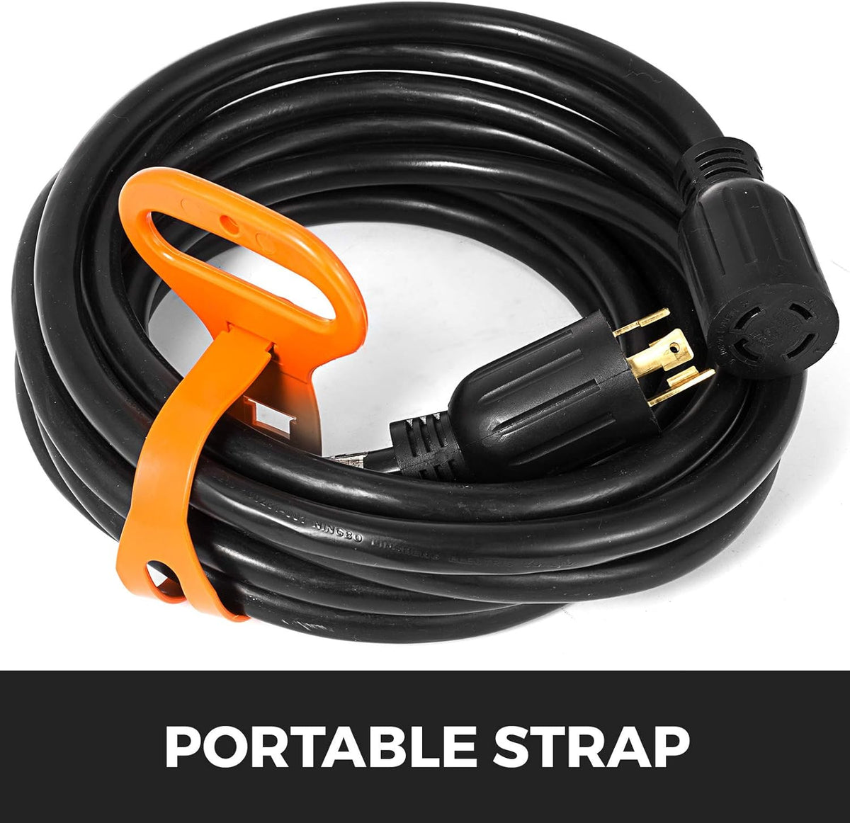 10FT 30 Amp 4 Wire 10 Gauge Generator Extension Cord Twist Lock Connectors Pack of 2 S675169
