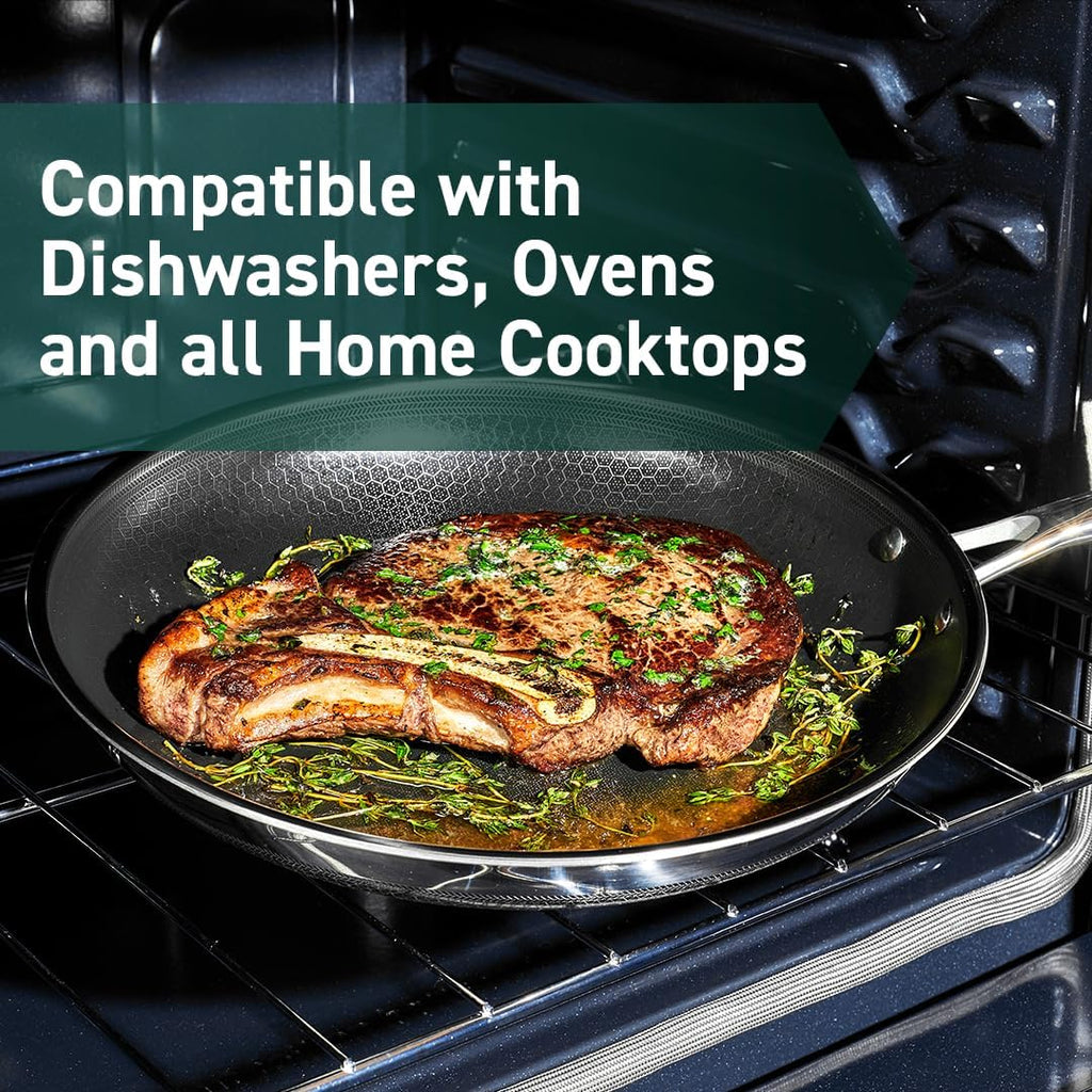 7 Piece Hybrid Stainless Steel Non-Stick Cookware Set M5308