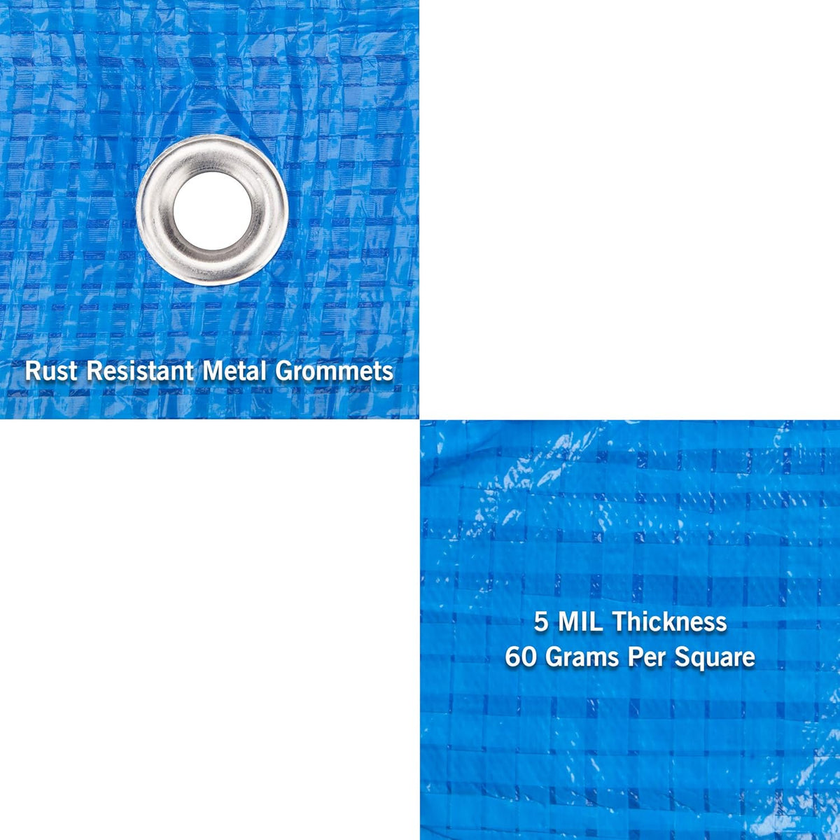 Blue Poly Tarp 14 x 20 Feet 5 Mil V52712