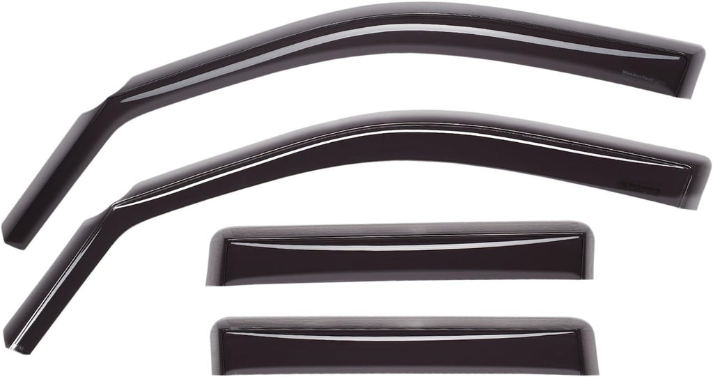 Dark Smoke Front & Rear Side Window Deflectors K507