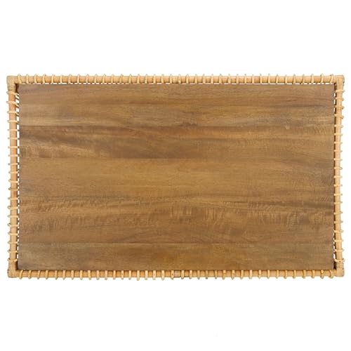 Natural Rattan Solid Wood Coffee Table F768377