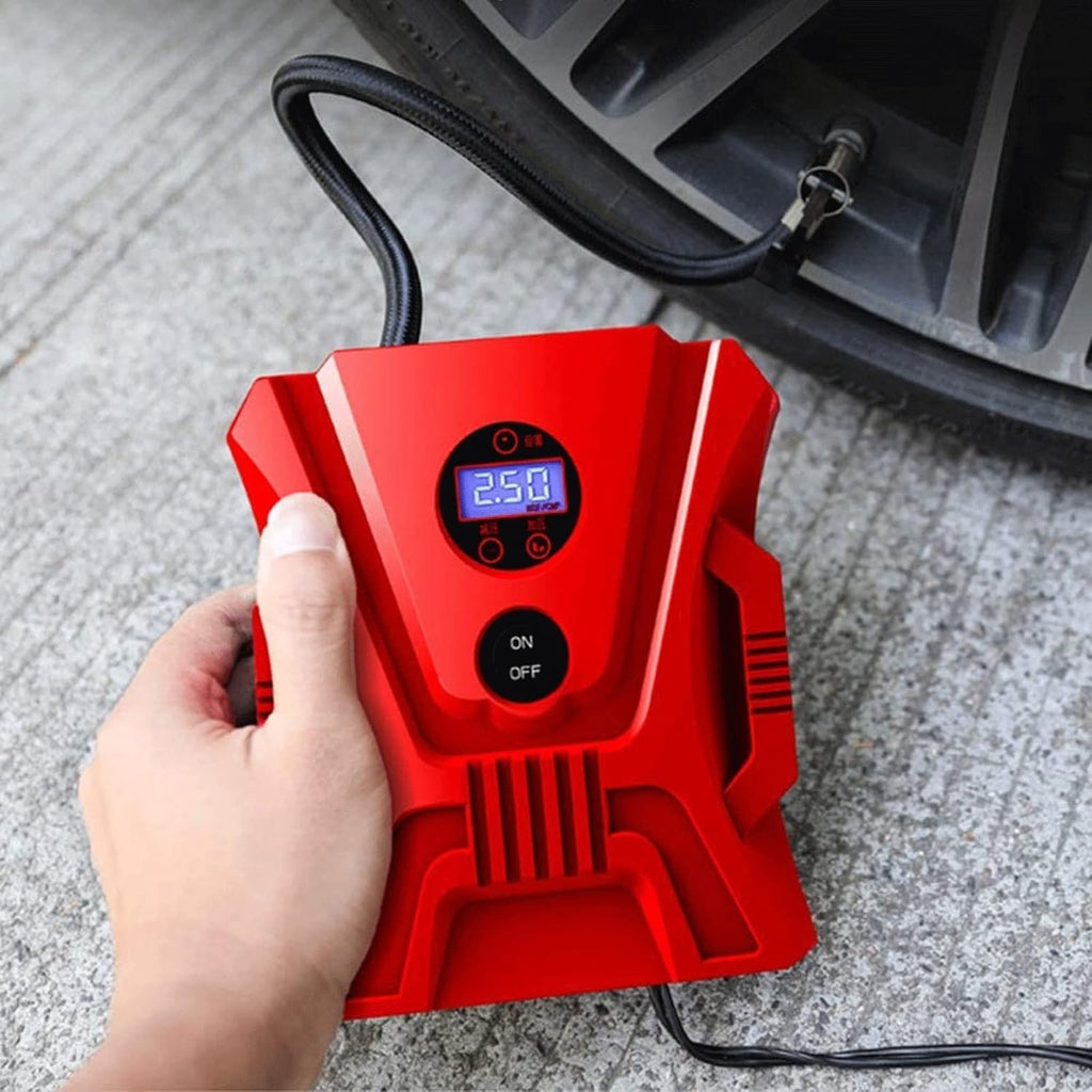 Portable 12V Tire Inflator Air Compressor Electric Air Pump with Tool Box G605