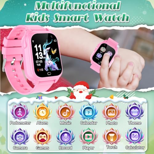 Kids Waterproof Smart Watch with 26 Games Camera 1.44" Touchscreen L4519