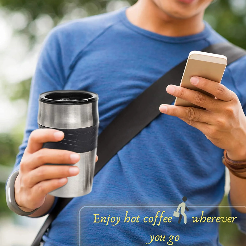 Single Serve Coffee Maker & 14oz Travel Mug T159