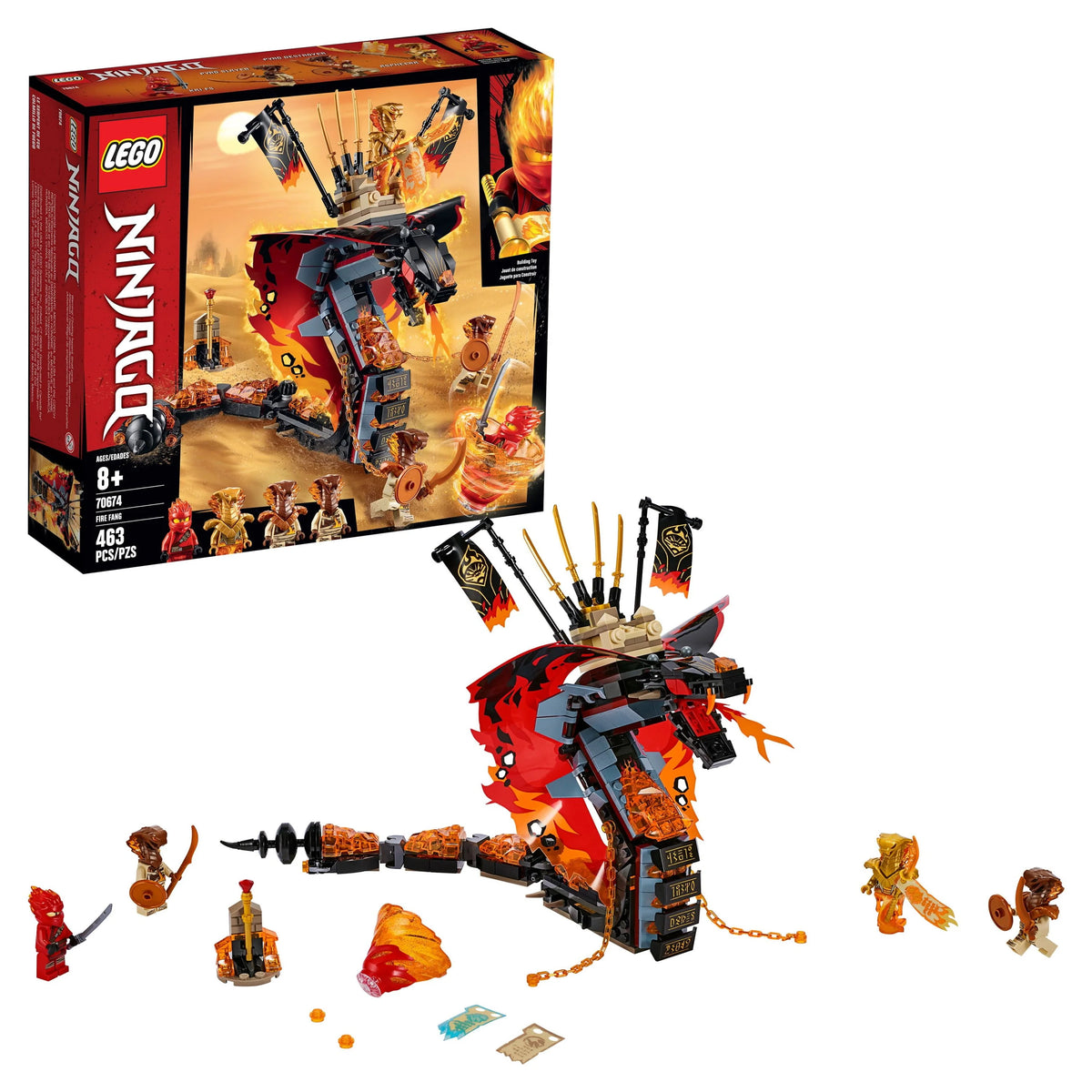 Building Toy with Ninja Minifigures 463 pieces H42805