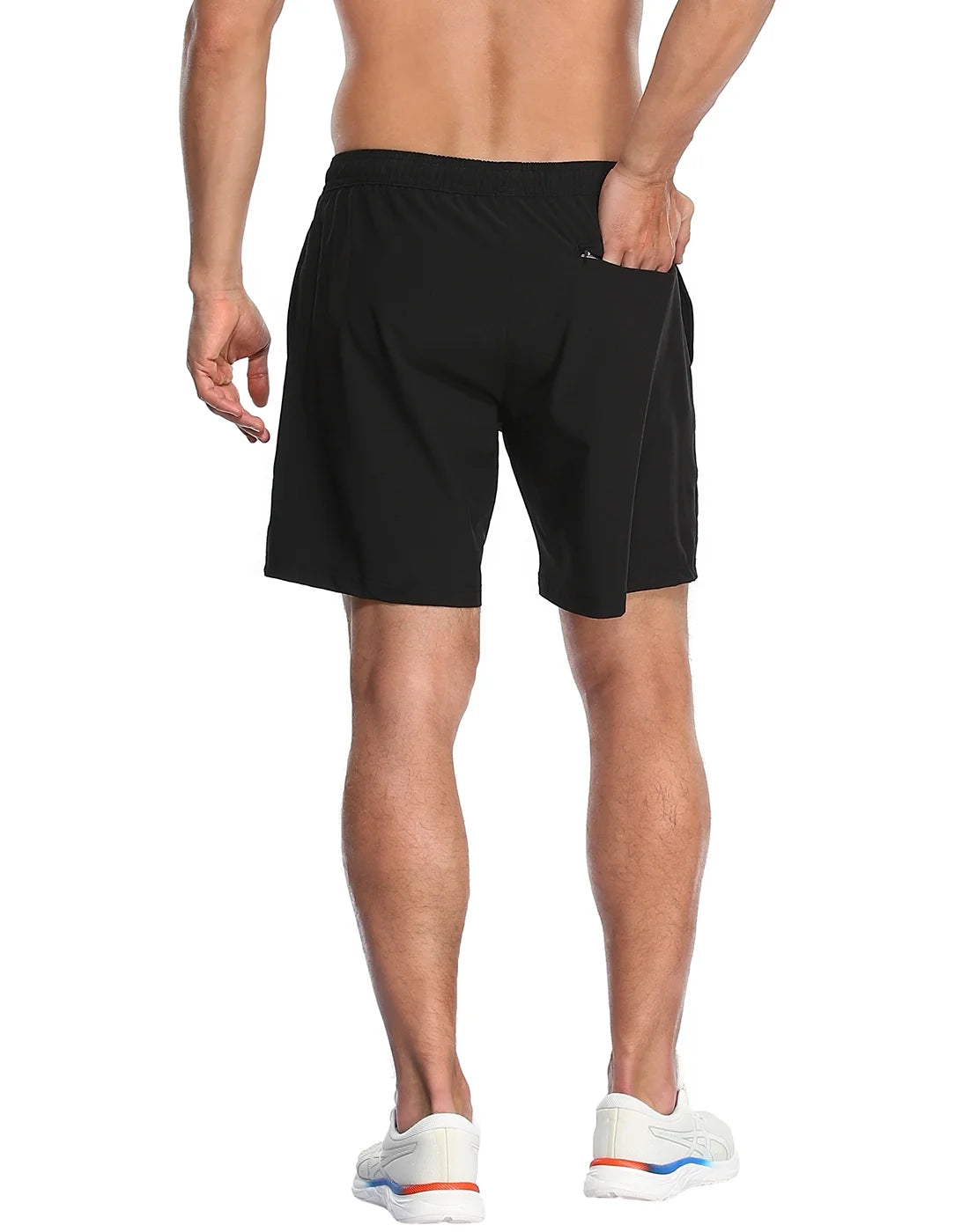 Mens 7 inch Inseam Workout Shorts with Compression Liner Q7168