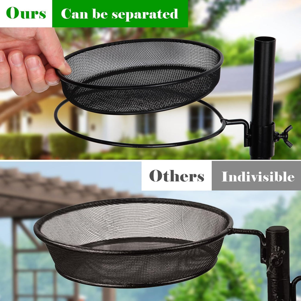 Black Steel Bird Feeder Station Kit T15916