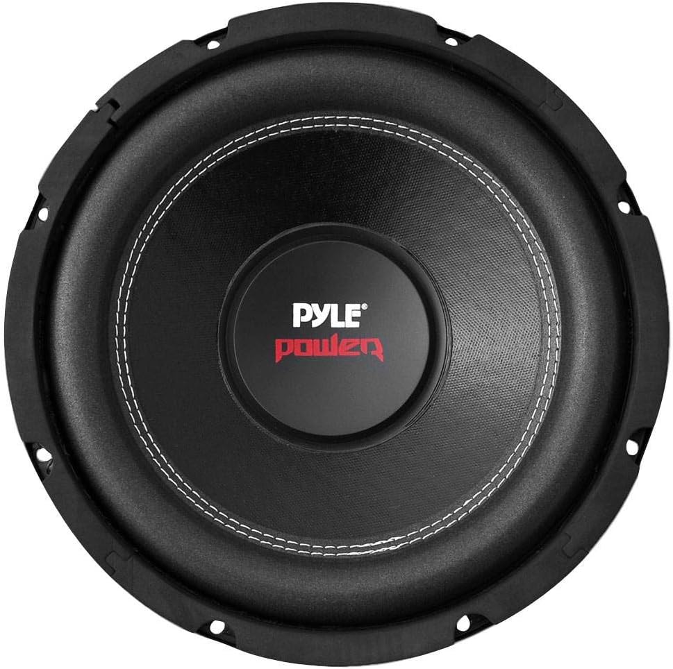 10 2000W Car Subwoofer Audio Subs 2 Pack with Dual 4 Ohm Impedance, Black Steel Basket, and Non Press Paper Cone + Ported Vented Box O756