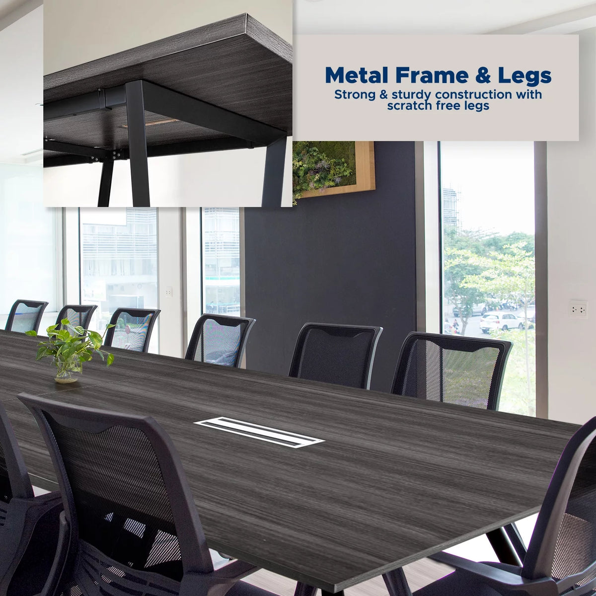 Conference Table with Cable Management Grommets P6946