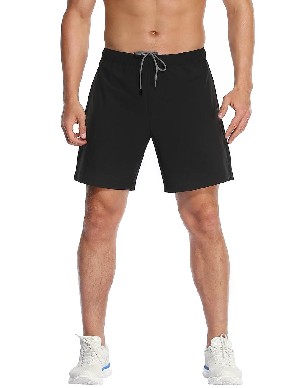 Mens 7 inch Inseam Workout Shorts with Compression Liner Q7168