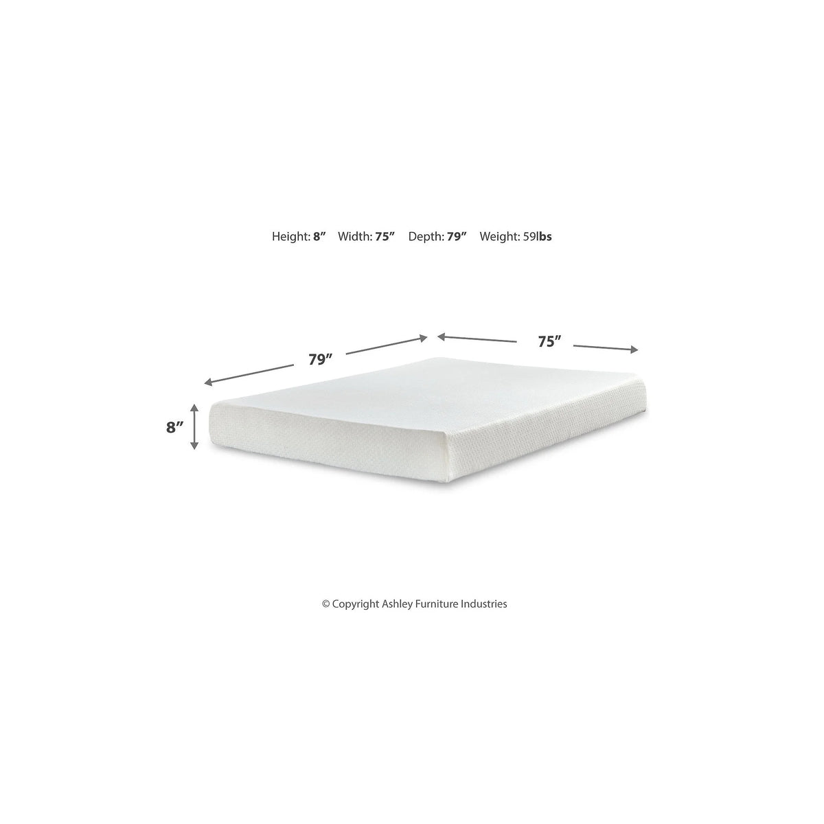 8 Inch Memory Foam King Mattress M929279